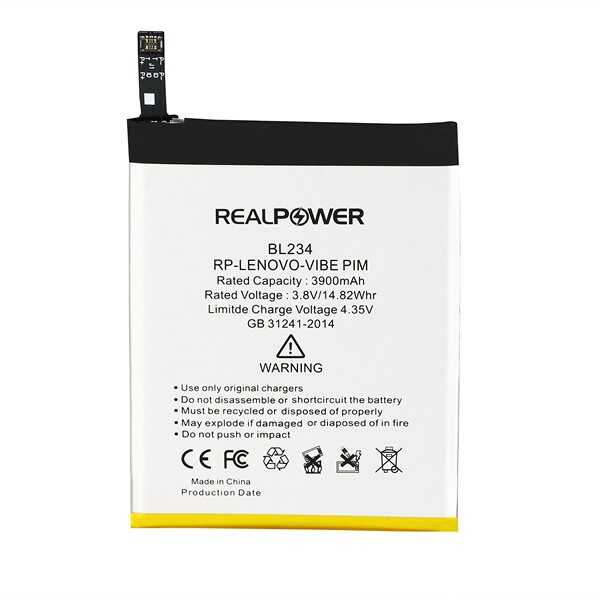 ÇILGIN FİYAT !! RealPower Lenovo A5000 Yüksek Kapasiteli Batarya Pil 