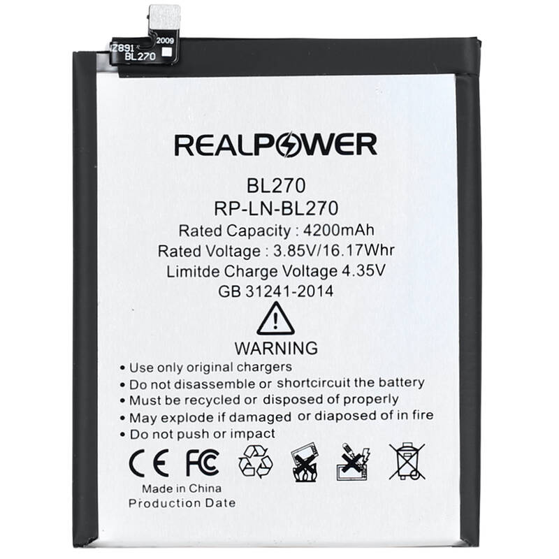 RealPower Lenovo K6 Note K35a48 Yüksek Kapasiteli Batarya Pil 4200mah