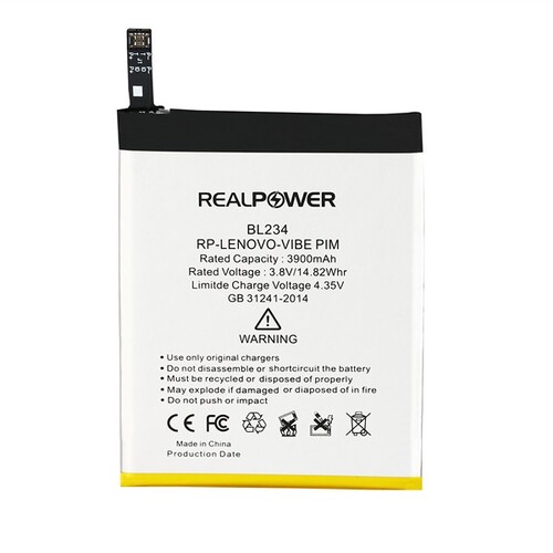 RealPower Lenovo P70 Yüksek Kapasiteli Batarya Pil - Thumbnail