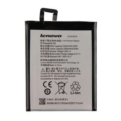 Lenovo S1 Lite Batarya Pil Bl250 - Thumbnail