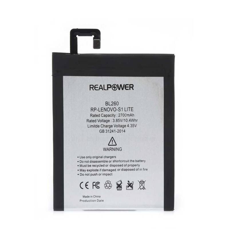 RealPower Lenovo S1 Lite Yüksek Kapasiteli Batarya Pil