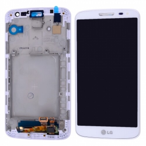 Lg G2 Mini D618 Lcd Ekran Dokunmatik Beyaz Çıtalı - Thumbnail