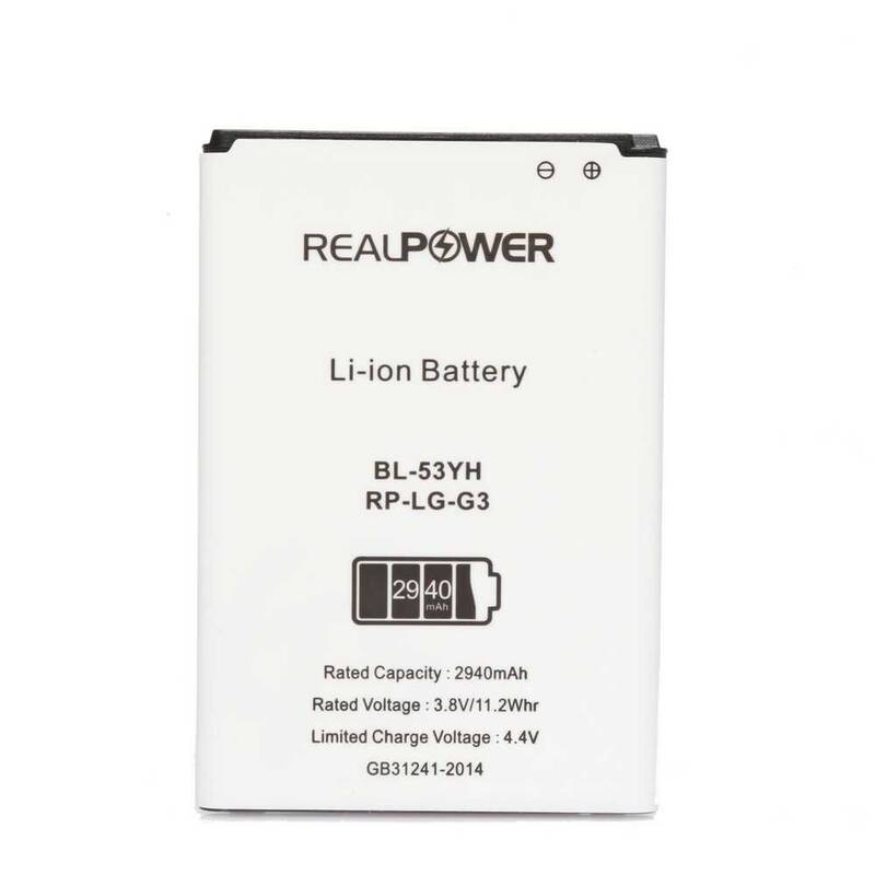 RealPower Lg G3 D855 Yüksek Kapasiteli Batarya Pil