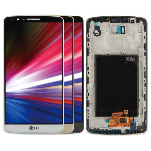 Lg G3 Dual D858 Lcd Ekran Dokunmatik Gold Çıtalı - Thumbnail