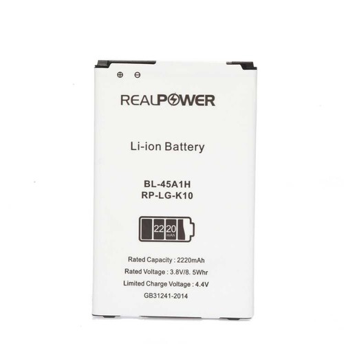 RealPower Lg K10 K430 Yüksek Kapasiteli Batarya Pil - Thumbnail