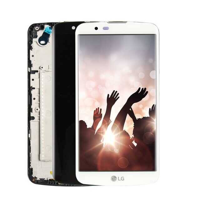Lg K10 Tvli K430dsy Lcd Ekran Dokunmatik Beyaz Çıtalı