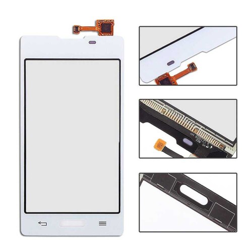Lg L5-2 E450 Dokunmatik Touch Beyaz Çıtasız - Thumbnail