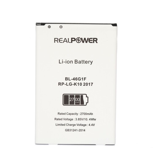 RealPower Lg M250 K10 2017 Yüksek Kapasiteli Batarya Pil - Thumbnail
