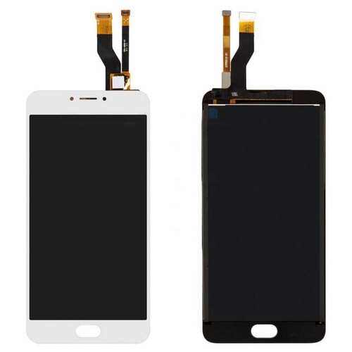 Meizu M3 Note Lcd Ekran Dokunmatik Beyaz Çıtasız Touch Uzun Flex - Thumbnail