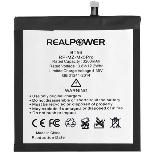 RealPower Meizu Mx5 Pro Yüksek Kapasiteli Batarya Pil 3200mah - Thumbnail