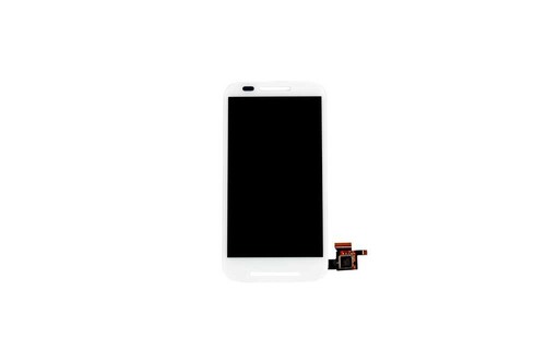 Motorola Uyumlu Moto E Lcd Ekran Beyaz Çıtasız - Thumbnail
