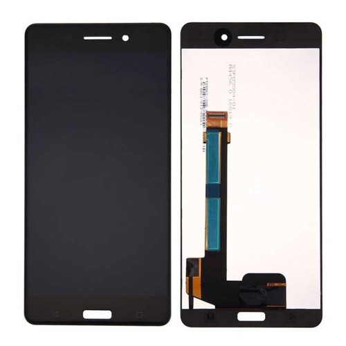 Nokia 6 Lcd Ekran Dokunmatik Siyah Çıtasız - Thumbnail