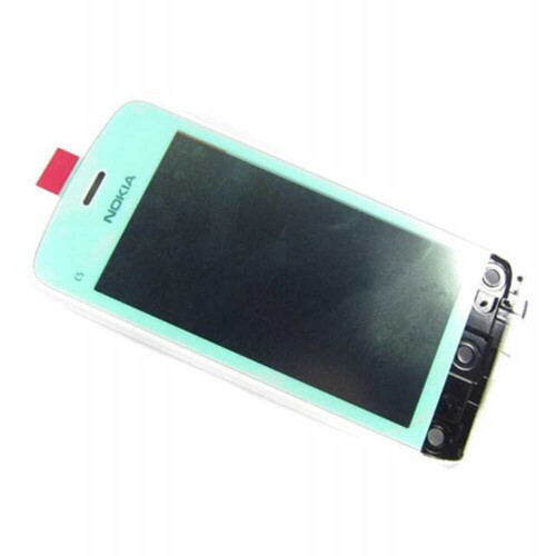 Nokia C5-03 Dokunmatik Touch Beyaz Çıtalı - Thumbnail
