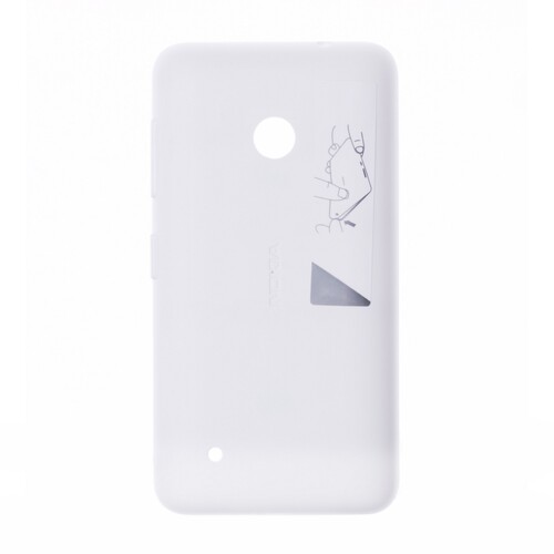 Nokia Lumia 530 Uyumlu Arka Kapak Beyaz - Thumbnail