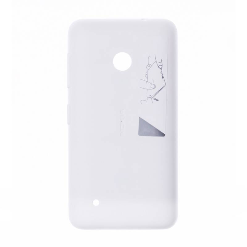 Nokia Lumia 530 Uyumlu Arka Kapak Beyaz