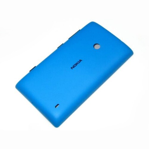 Nokia Lumia 620 Uyumlu Arka Kapak Mavi - Thumbnail