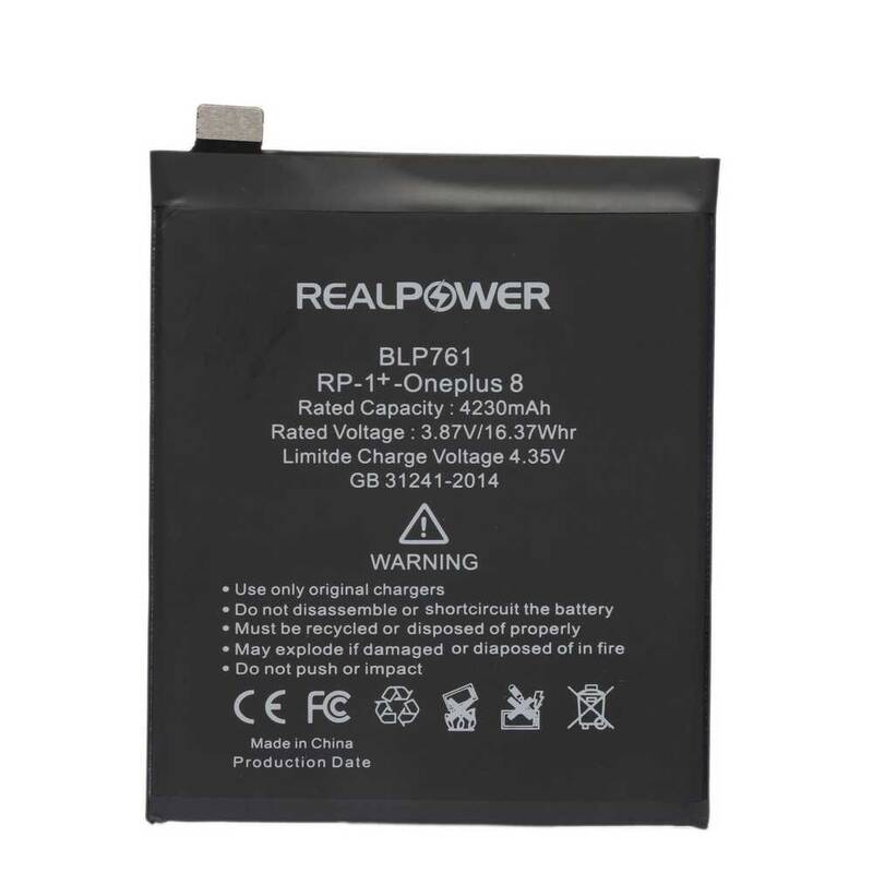 RealPower One Plus 8 Blp761 Yüksek Kapasiteli Batarya Pil