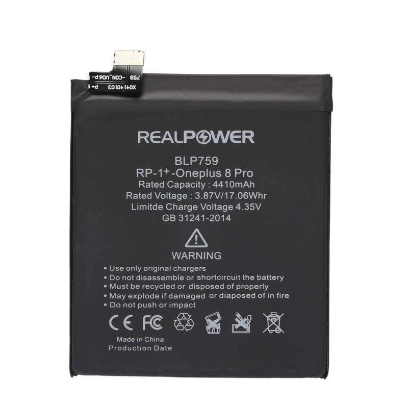 RealPower One Plus 8 Pro Blp759 Yüksek Kapasiteli Batarya Pil