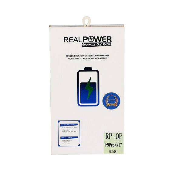 RealPower Oppo R17 Yüksek Kapasiteli Batarya Pil 3615mah