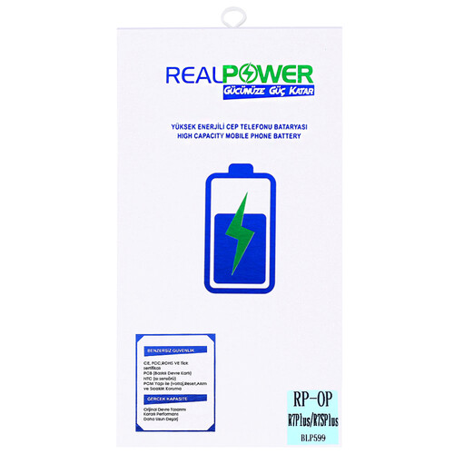 RealPower Oppo R7 Plus Yüksek Kapasiteli Batarya Pil 4300mah - Thumbnail