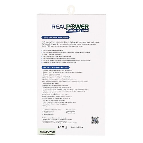 RealPower Apple Uyumlu iPhone 6s Yüksek Kapasiteli Batarya 2520mah - Thumbnail