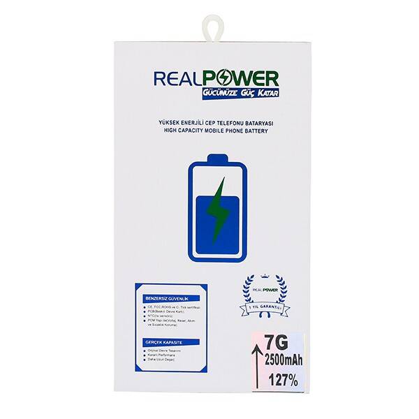 RealPower Apple Uyumlu iPhone 7 Yüksek Kapasiteli Batarya 2350mah