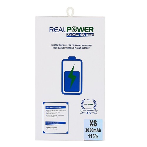 RealPower Apple Uyumlu iPhone Xs Yüksek Kapasiteli Batarya 3050mah - Thumbnail
