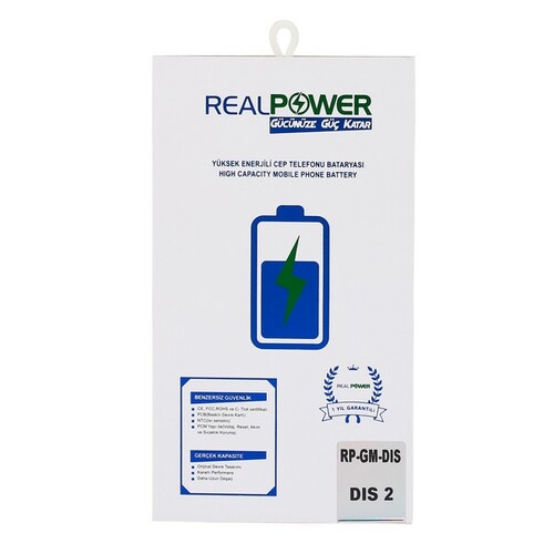 RealPower General Mobile Discovery E3 2 Yüksek Kapasiteli Batarya Pil - Thumbnail
