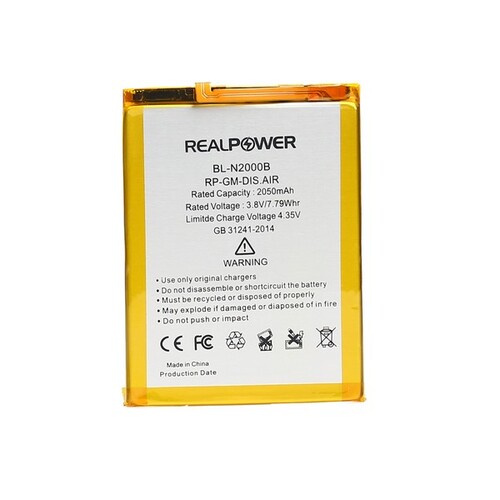 RealPower General Mobile Discovery E3 Air Yüksek Kapasiteli Batarya Pil - Thumbnail