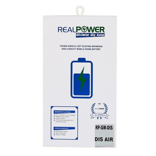 RealPower General Mobile Uyumlu Discovery E3 Air Batarya 2100mAh - Thumbnail