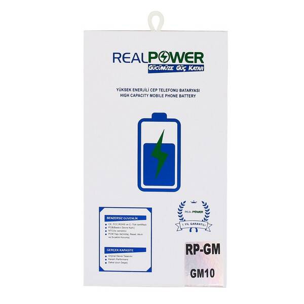 RealPower General Mobile Uyumlu Discovery Gm10 Batarya 1800mAh