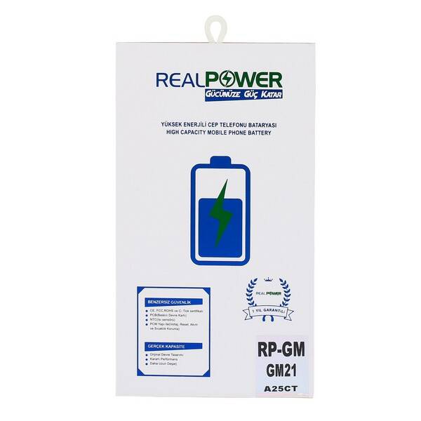 RealPower General Mobile Uyumlu Discovery Gm21 Batarya 5000mAh