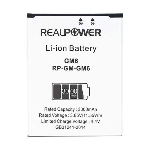 RealPower General Mobile Uyumlu Discovery Gm6 Batarya 3000mah - Thumbnail