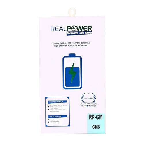 RealPower General Mobile Uyumlu Discovery Gm6 Batarya 3000mah - Thumbnail