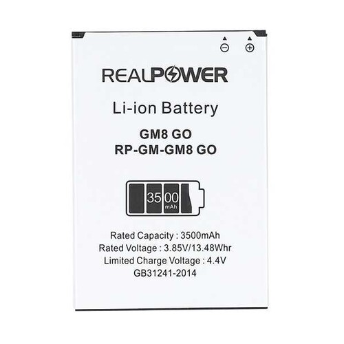 RealPower General Mobile Uyumlu Discovery Gm8 Go Batarya 3500mah - Thumbnail