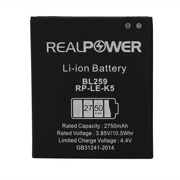 RealPower Lenovo Uyumlu K5 Plus Batarya