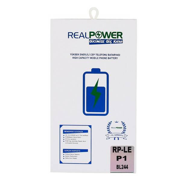 RealPower Lenovo Uyumlu P1 Batarya 5000mAh