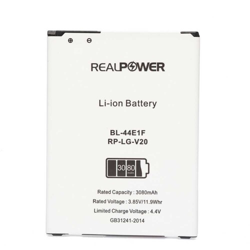 RealPower Lg Uyumlu V20 H990 Batarya 3080mAh - Thumbnail