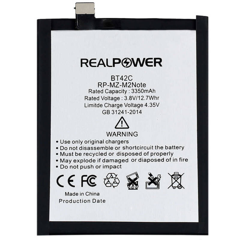RealPower Meizu Uyumlu M2 Note Note 2 Batarya 3350mah