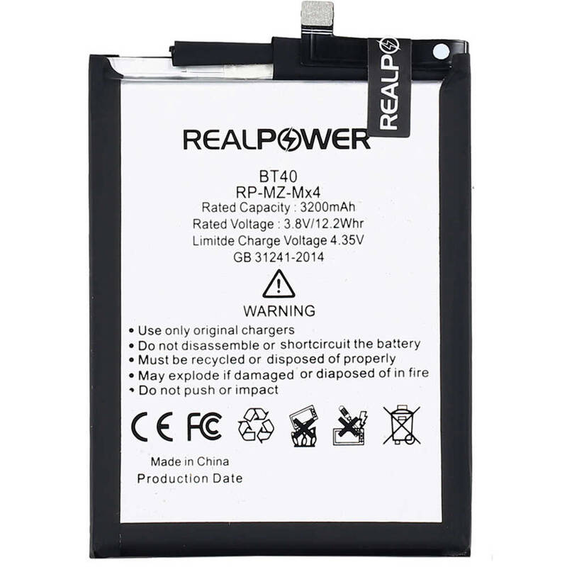 RealPower Meizu Uyumlu Mx4 Batarya 3200mah