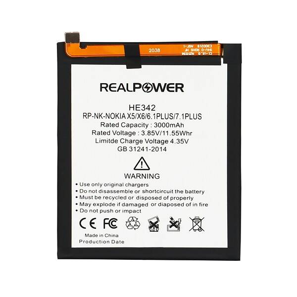 RealPower Nokia Uyumlu 5.1 Batarya 3000mah