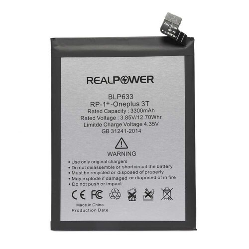 RealPower OnePlus Uyumlu 3t Batarya 3300mAh - Thumbnail