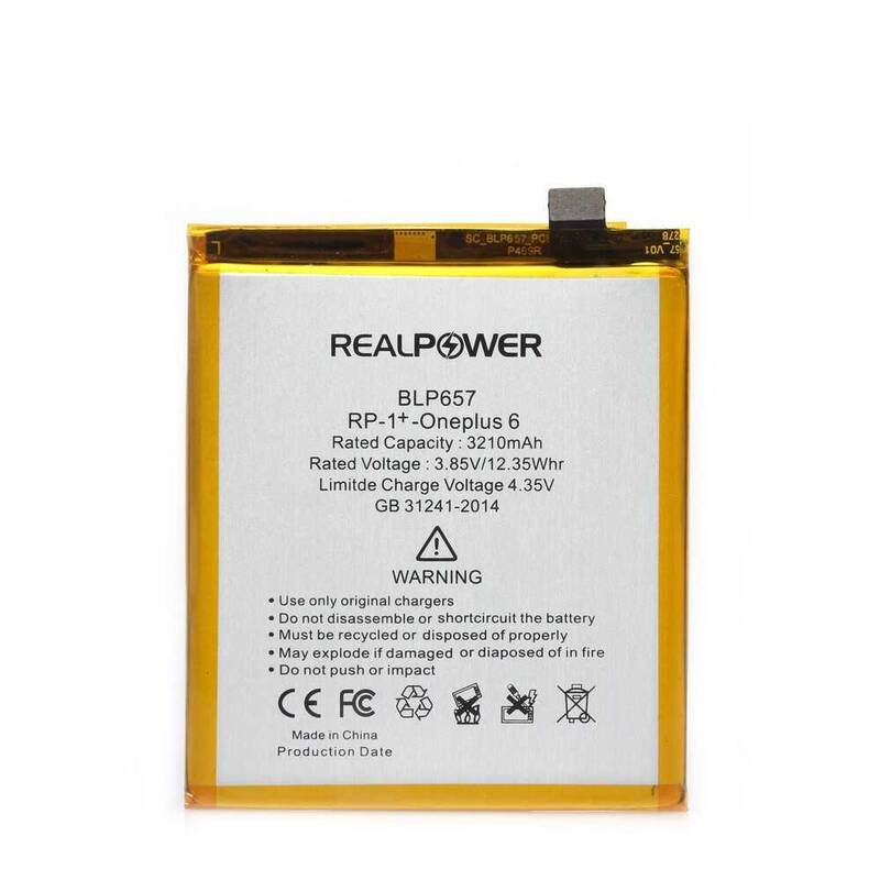 RealPower OnePlus Uyumlu 6 Batarya 3210mAh