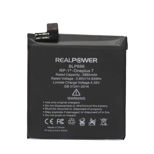 RealPower OnePlus Uyumlu 7 Batarya 3880mAh - Thumbnail