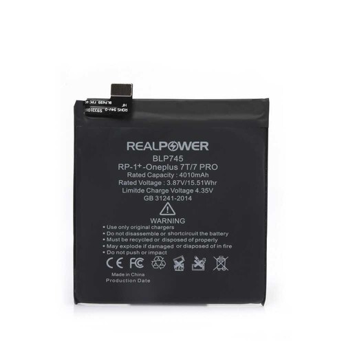 RealPower OnePlus Uyumlu 7t 7pro Batarya 4010mAh - Thumbnail