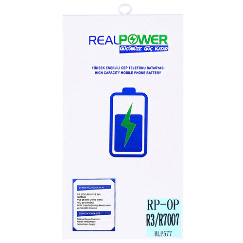 RealPower Oppo Uyumlu R7007 Batarya 2620mah - Thumbnail