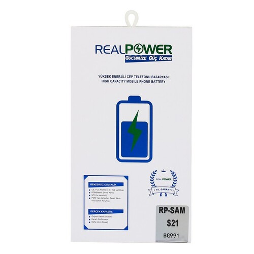 RealPower Samsung Uyumlu Galaxy S21 G991 Batarya - Thumbnail