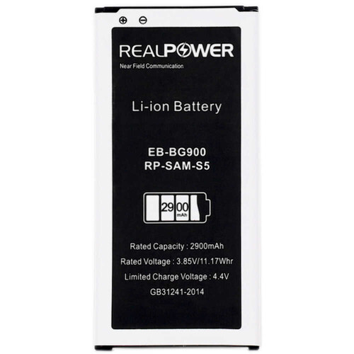 RealPower Samsung Uyumlu Galaxy S5 G900 Nfc Batarya 2900mah - Thumbnail