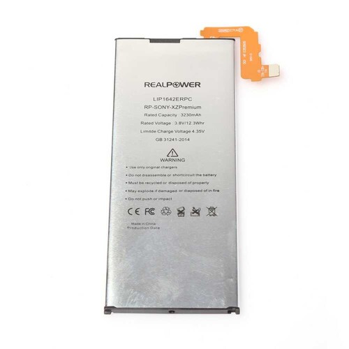 RealPower Sony Uyumlu Xperia Xz Premium Batarya 3230mah - Thumbnail