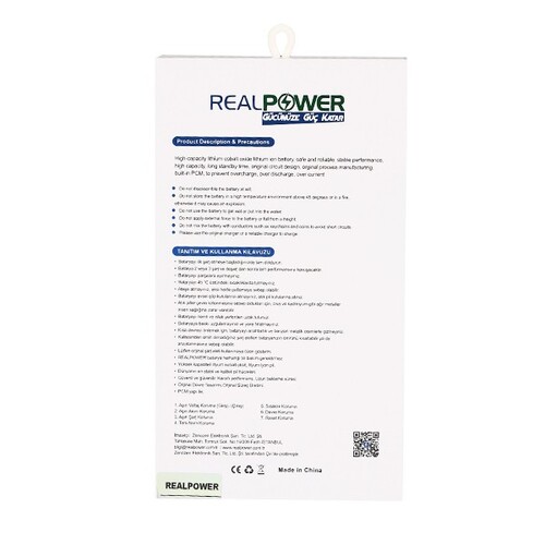 RealPower Sony Xperia X Yüksek Kapasiteli Batarya Pil - Thumbnail